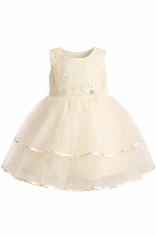 Aadorable Yellow sitara Frock