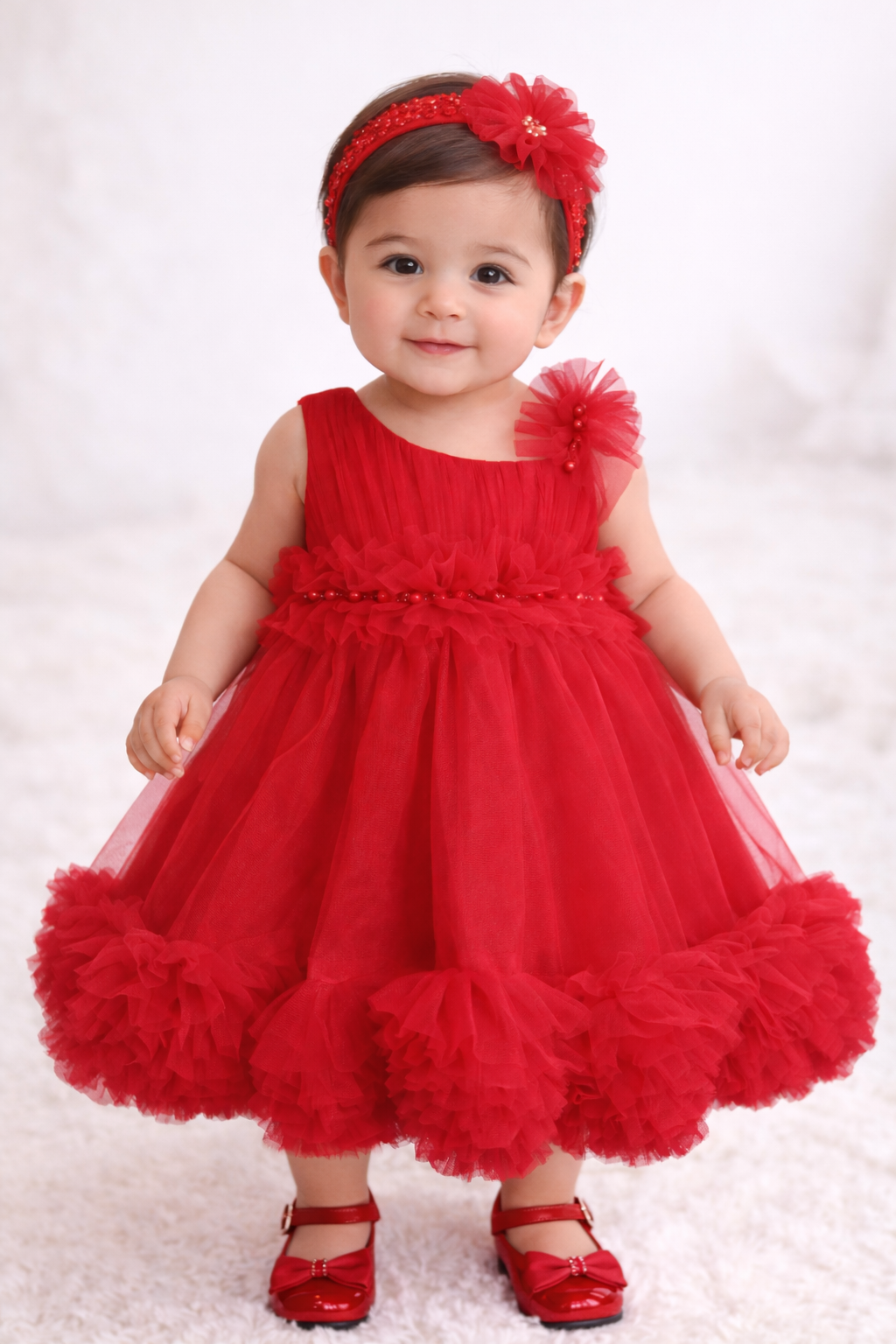 Hang to dry. Iron on low if needed (avoid direct heat on tulle).