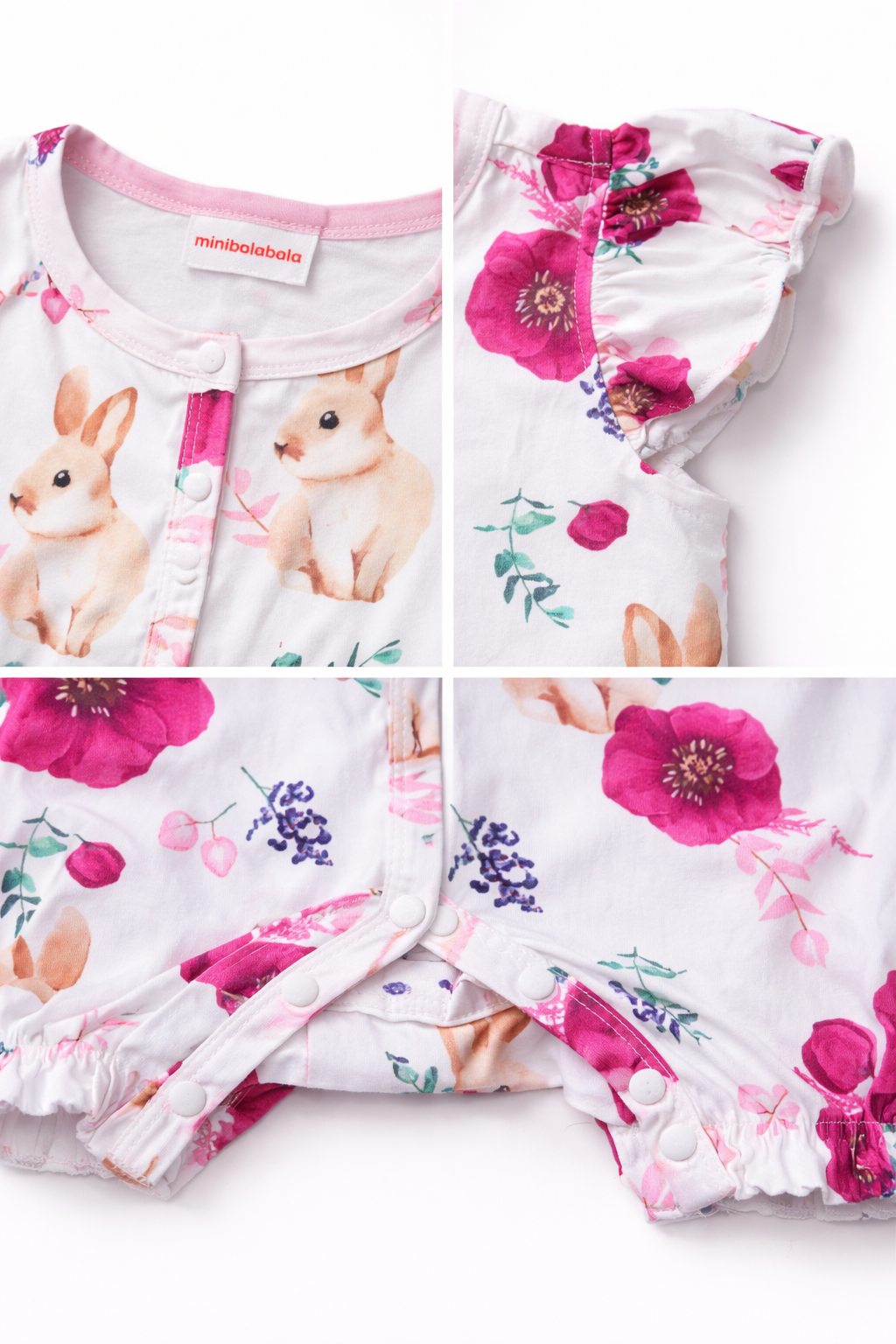 Girl animal Print ruffel Ribbed  Romper