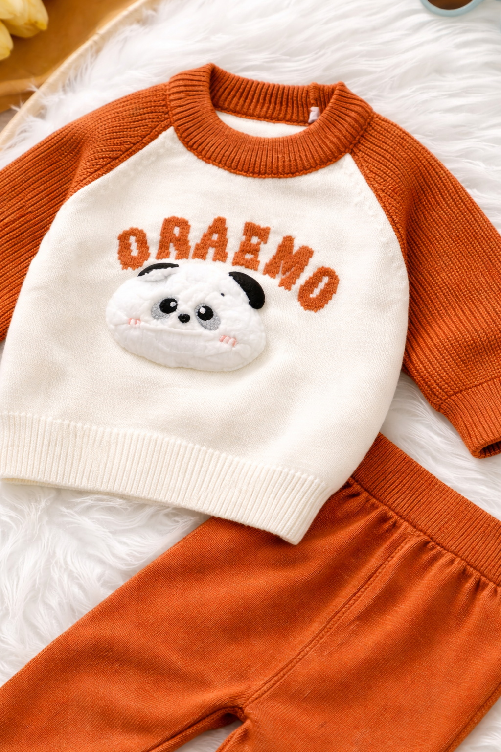 Baby Winter Warm Knit Sweater & Pants Set