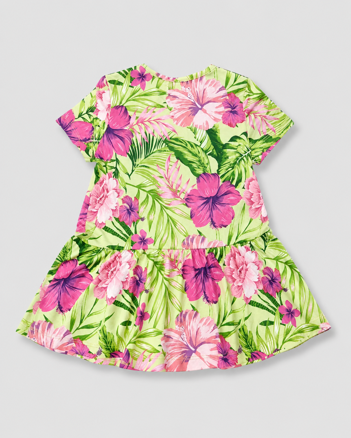 Baby Girls Floral Short Sleeve Summer Dress