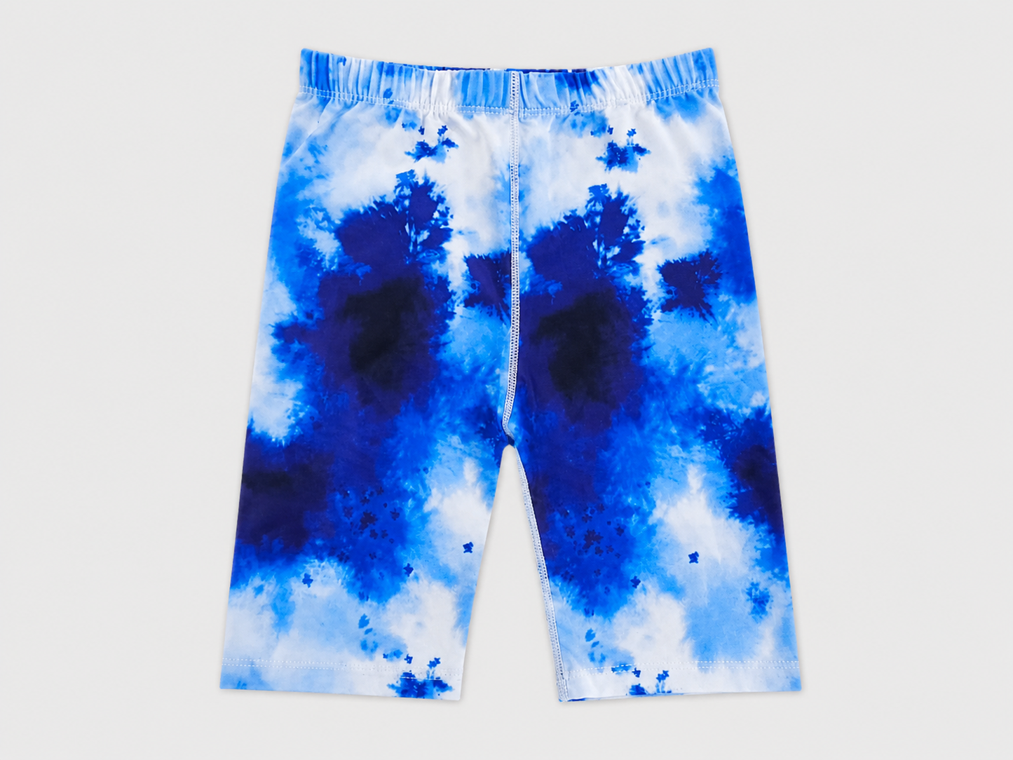 Blue Tie-Dye Baby/Toddler Stretch Biker Shorts