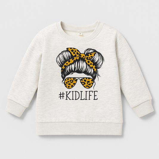 Toddler KidLife Leopard Print Graphic Sweatshirt