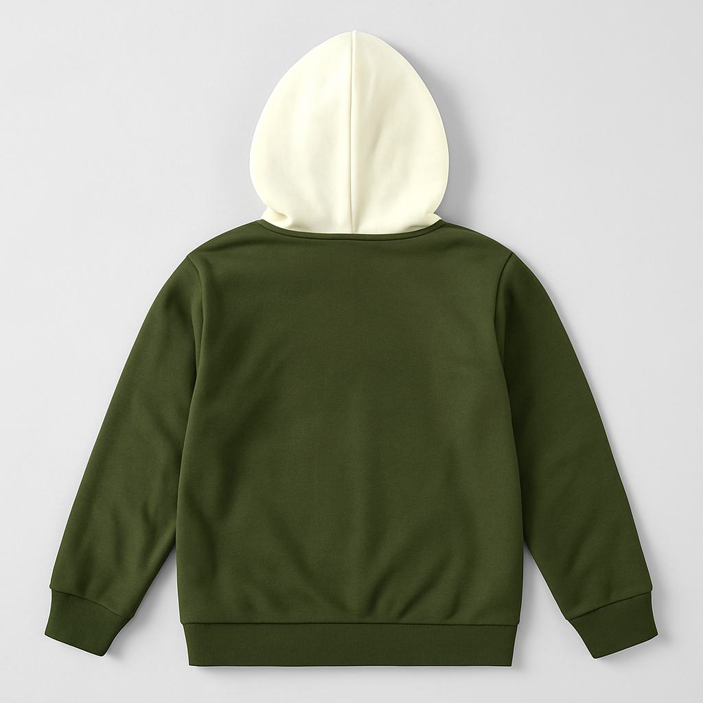 Kids Hoodie with Cream Hood & ‘Born to Shine’ Print