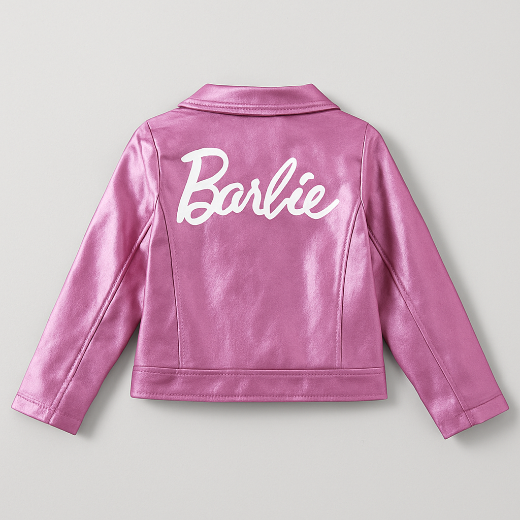 Moto Jacket with Logo Back Print