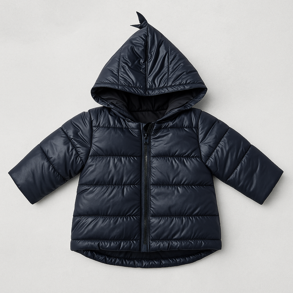 Hooded Toddler Puffer Jacket – Warm Zip‑Up Outerwear