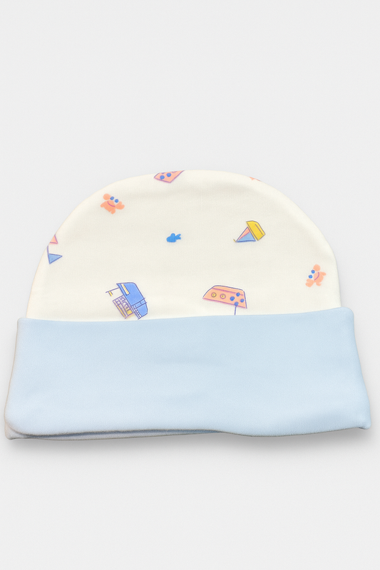 Cotton unisex printed hat boats