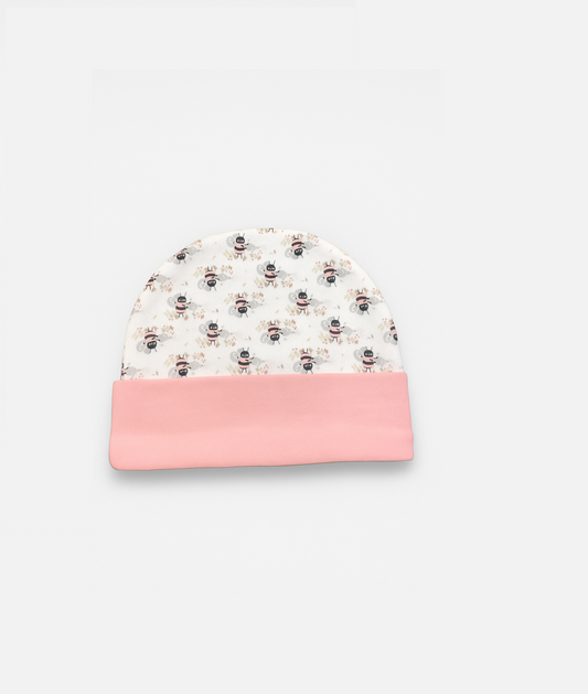 Cotton unisex printed hat bees