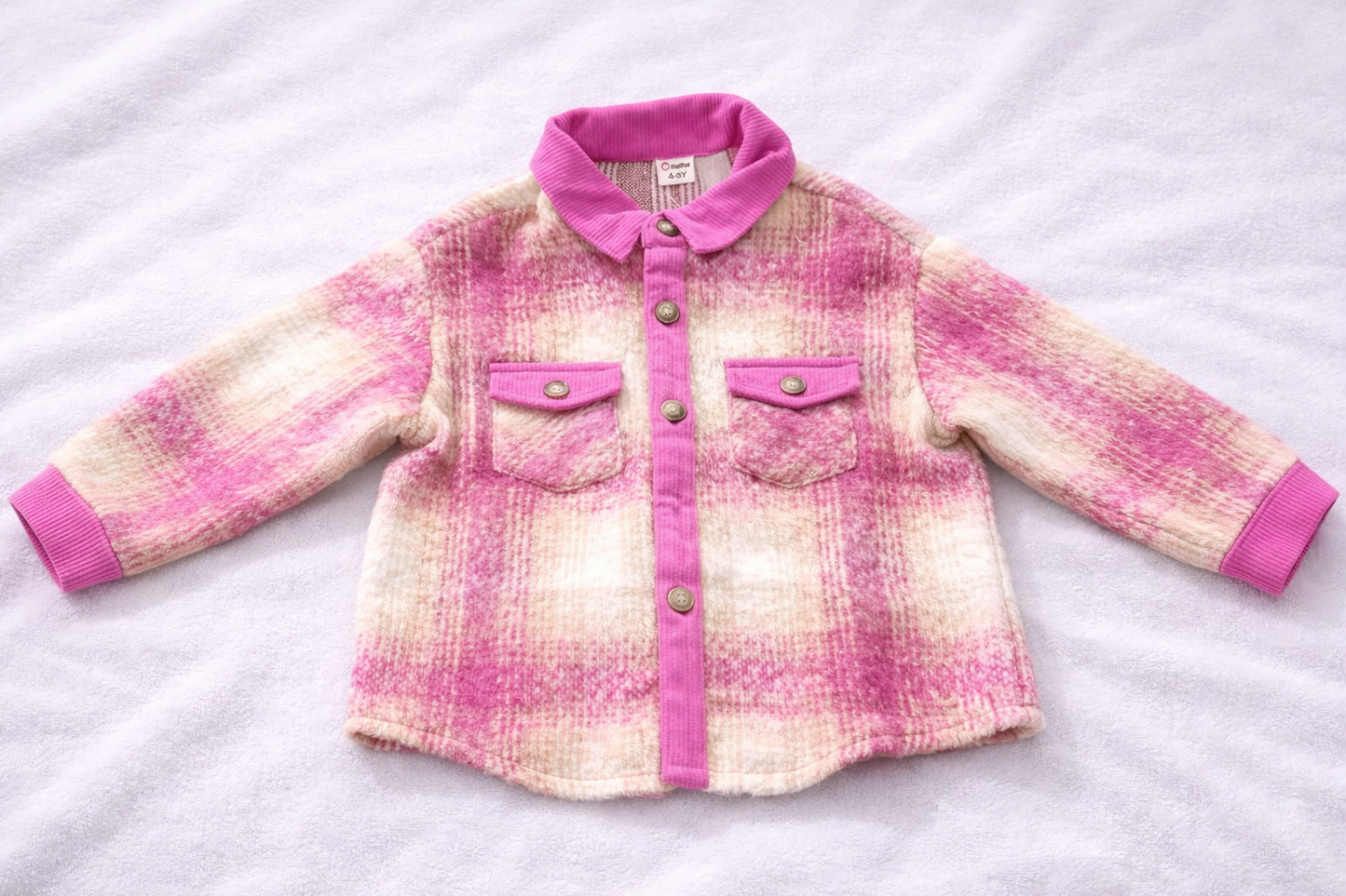 Plaid Button-Front Jacket – Cute Lightweight Fall Outerwear