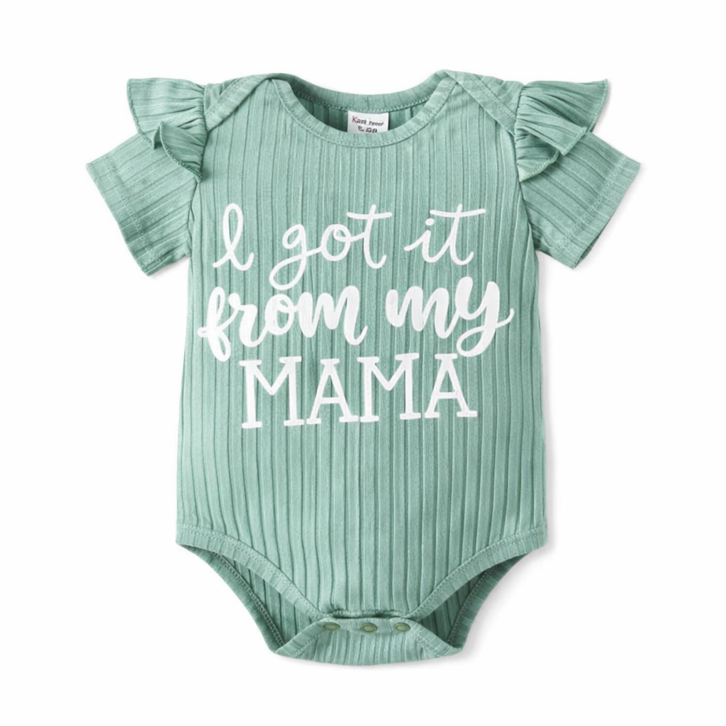Baby letter print sleeveless romper