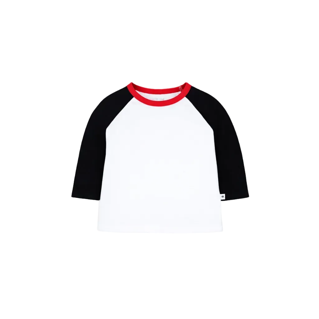 T-shirt Colored Sleeves Cotton