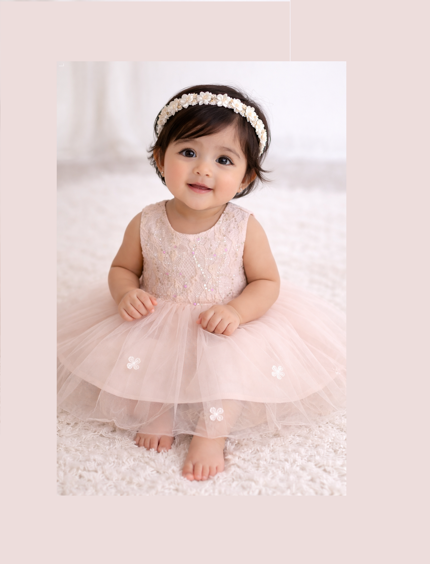 Adorable Pink sitara Frock