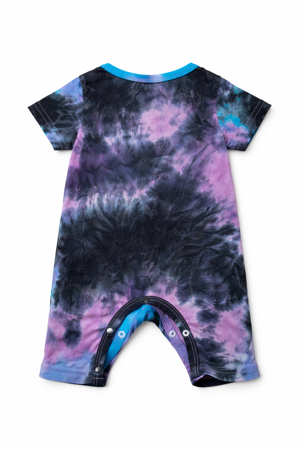 Tie Dye Round Neck Romper