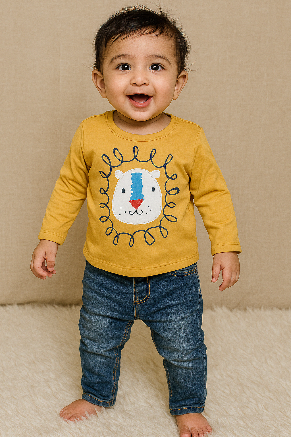 Boys t-shirt lion character