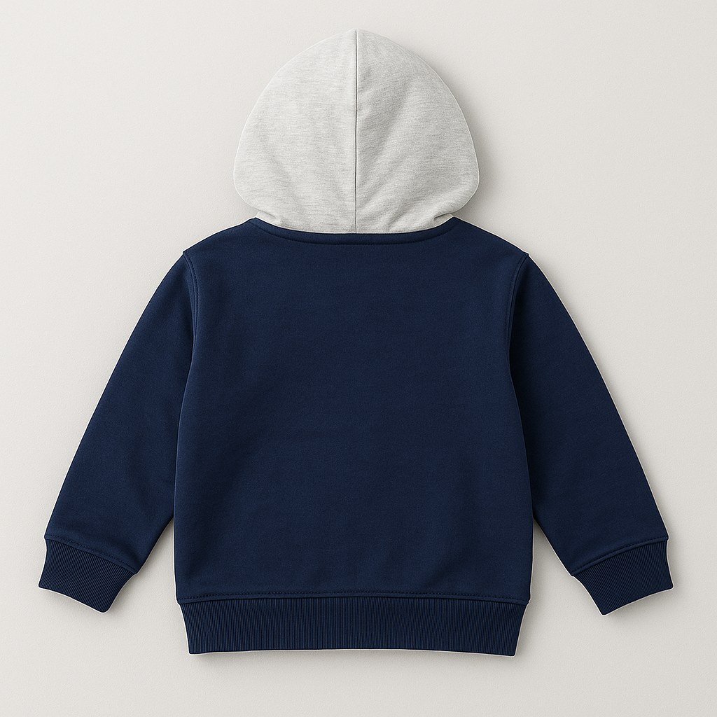 Kids Hoodie with Cream Hood & ‘Born to Shine’ Print