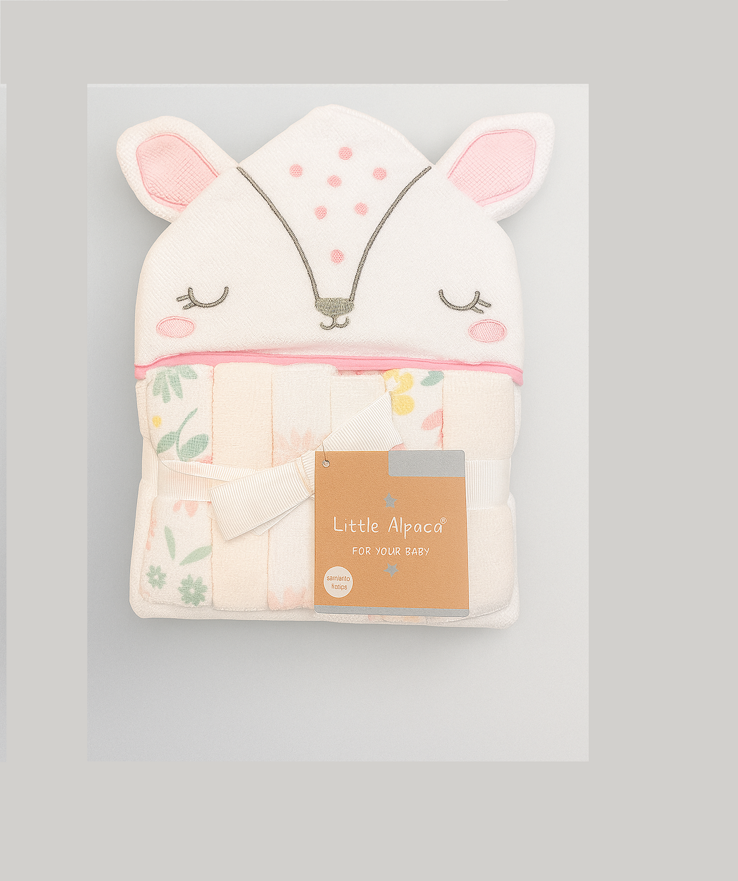 Baby 6Pcs HOODED Towel & Face Towels Set