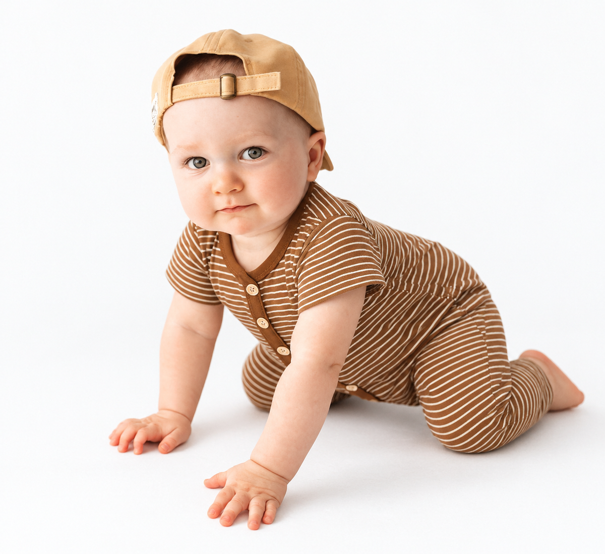baby allover Short-sleeve Jumpsuit
