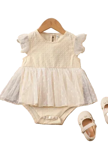 Net Baby Girl romper
