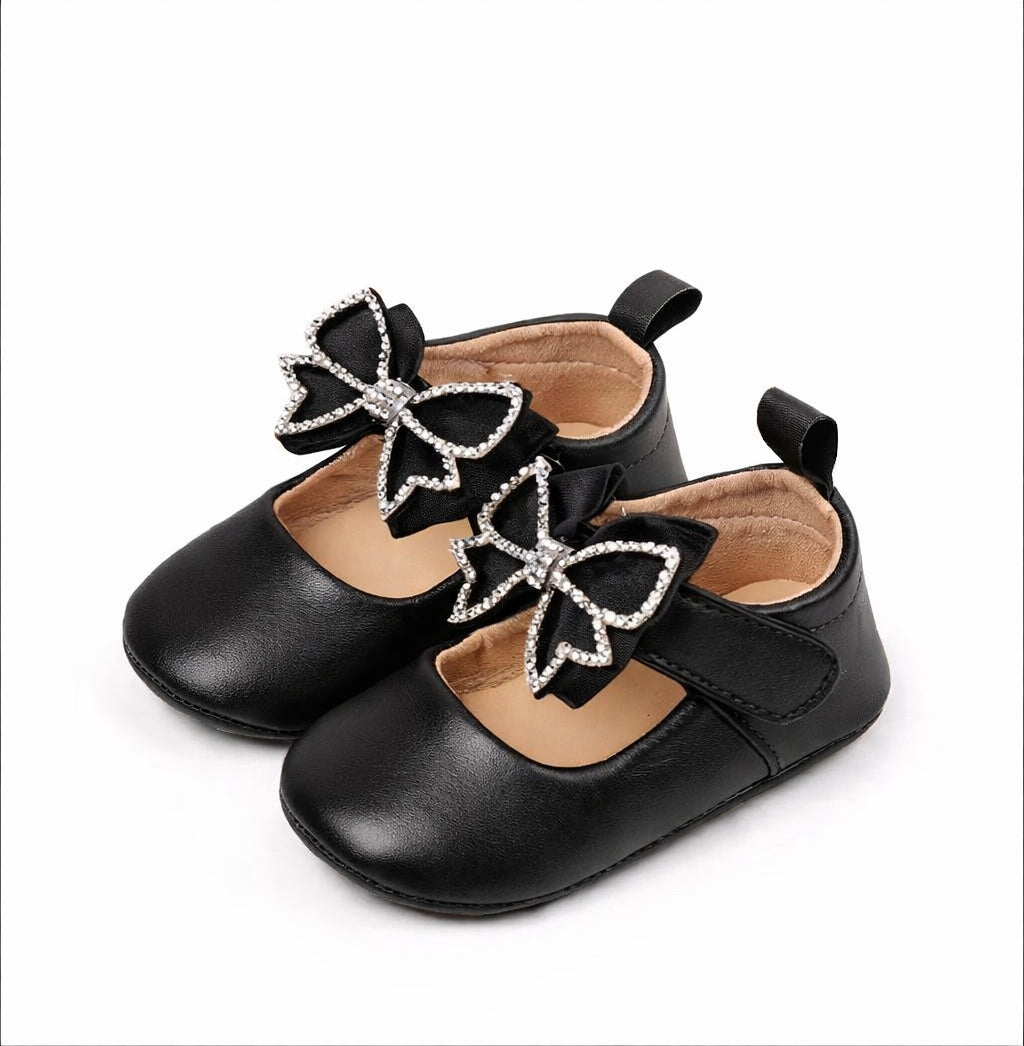Adorable Baby Shoes with Sparkly Butterfly Soft and Comfortable -H