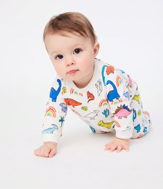 Dino baby romper full sleeves
