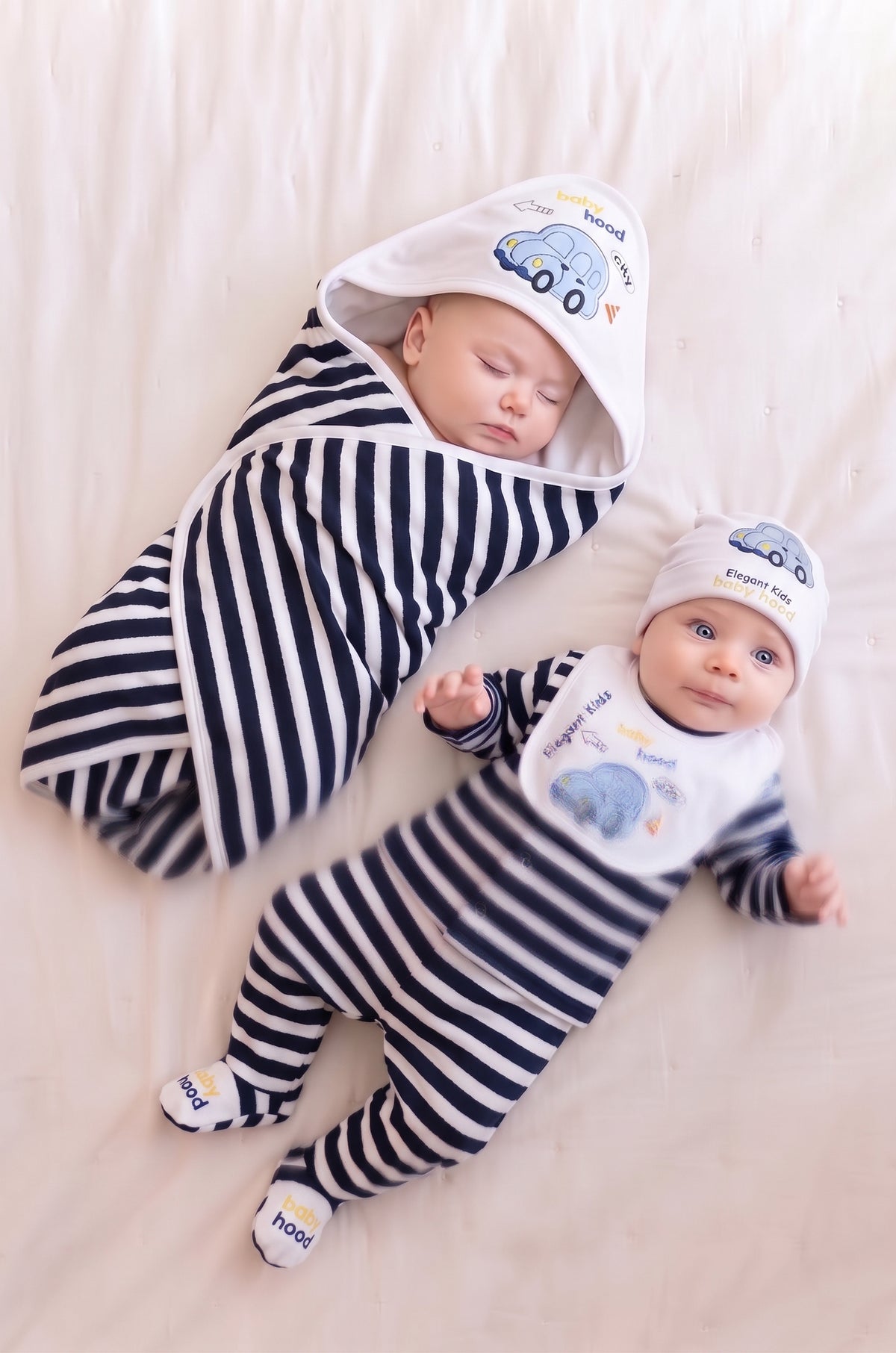 Baby Velvet Boy 7 Pieces Fleece Starter Set