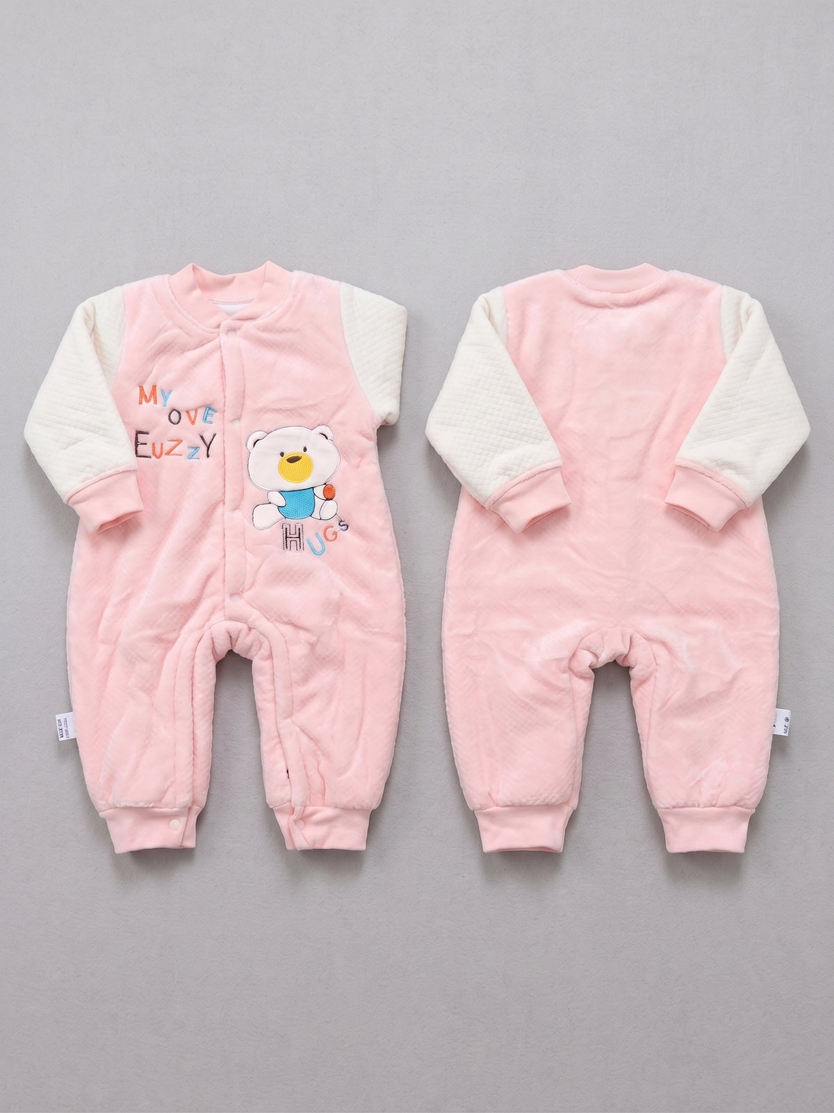 Baby winter warm Quilted coated romper