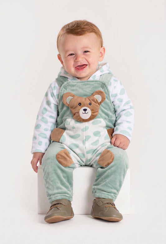 Bear Baby winter warm triple coated romper