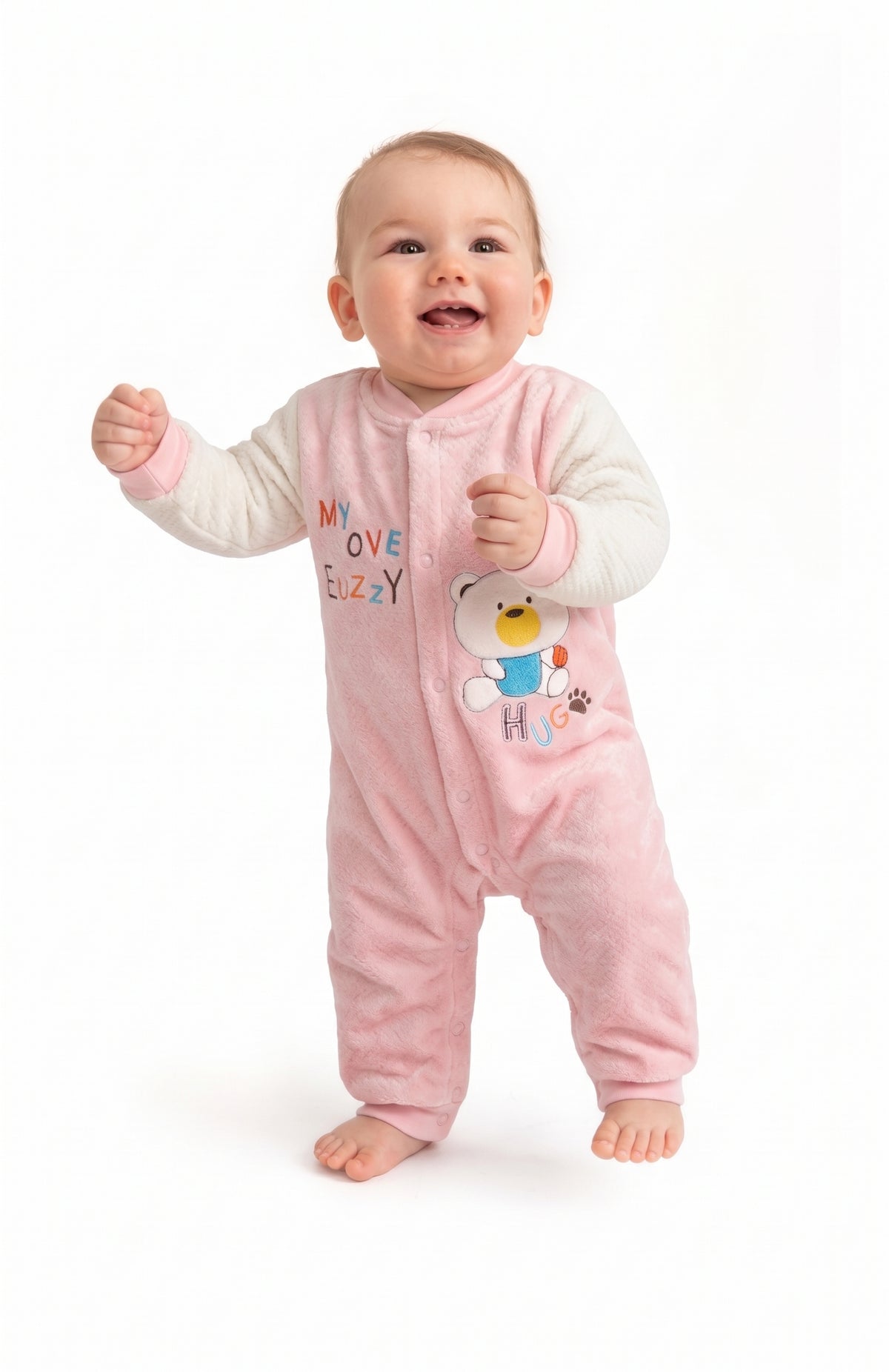 Baby winter warm Quilted coated romper