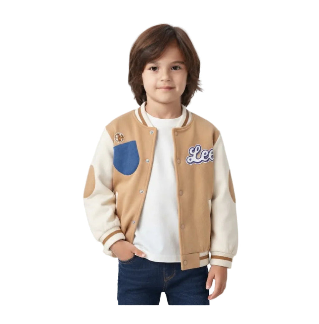 Adorable Fleece-Lined Cartoon Jacket Style Coat For Boys -S