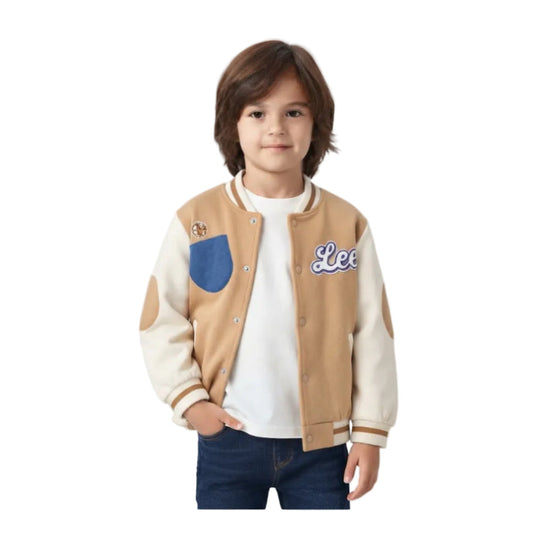 Adorable Fleece-Lined Cartoon Jacket Style Coat For Boys -S