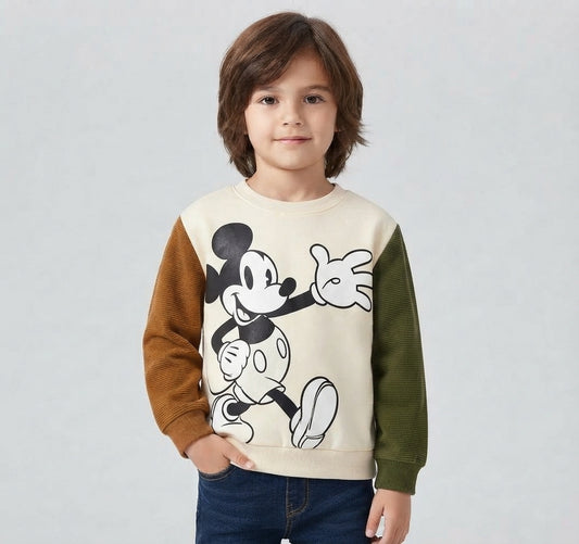 Boy  Pattern Print Long-sleeve Sweatshirt