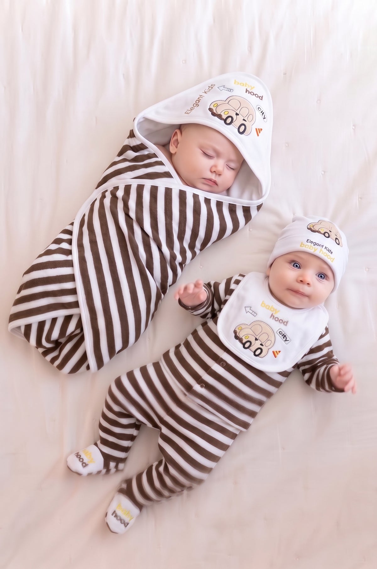 Baby Velvet Boy 7 Pieces Fleece Starter Set