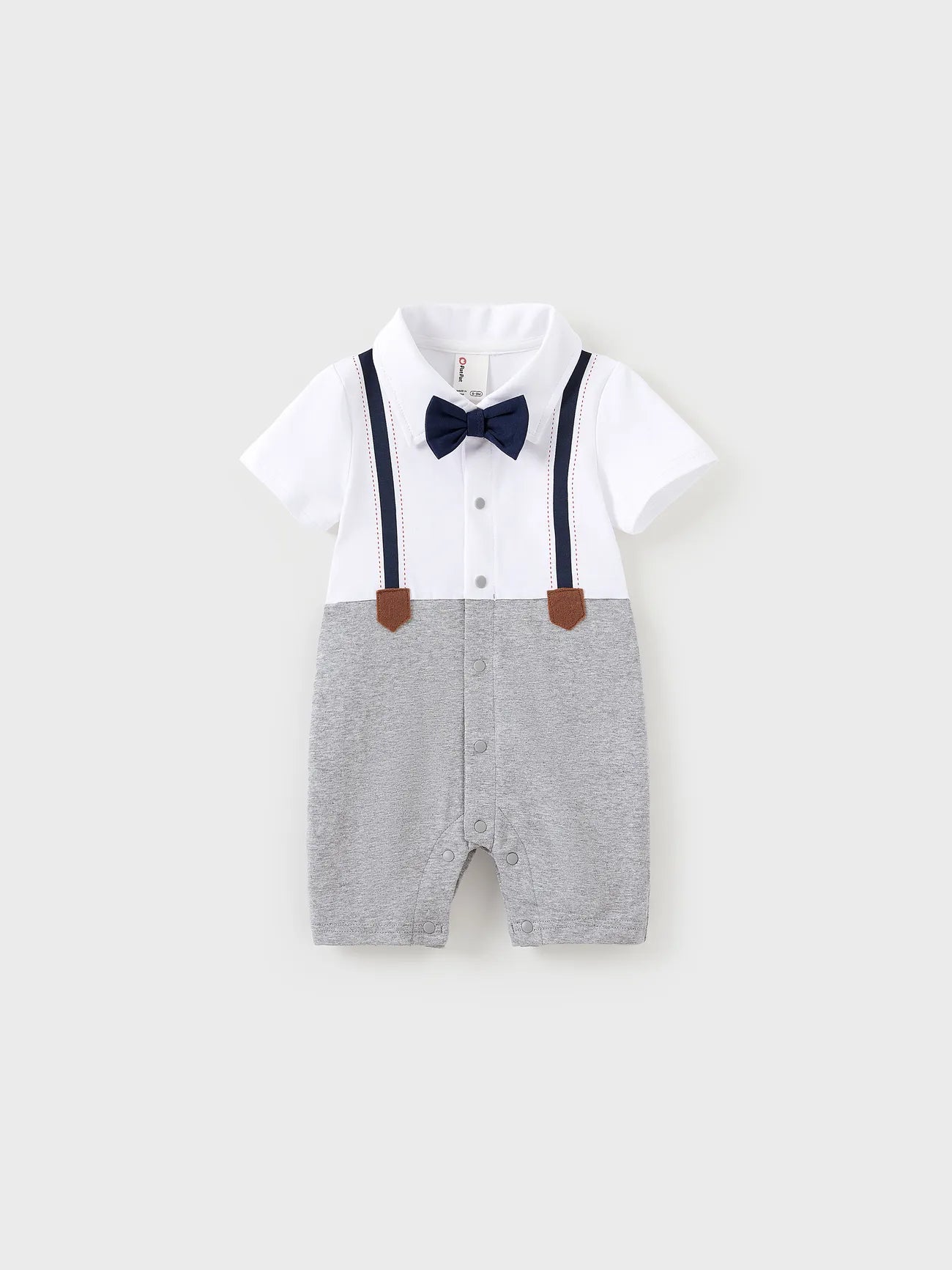 Baby Boy Gentle Style Faux-two Romper