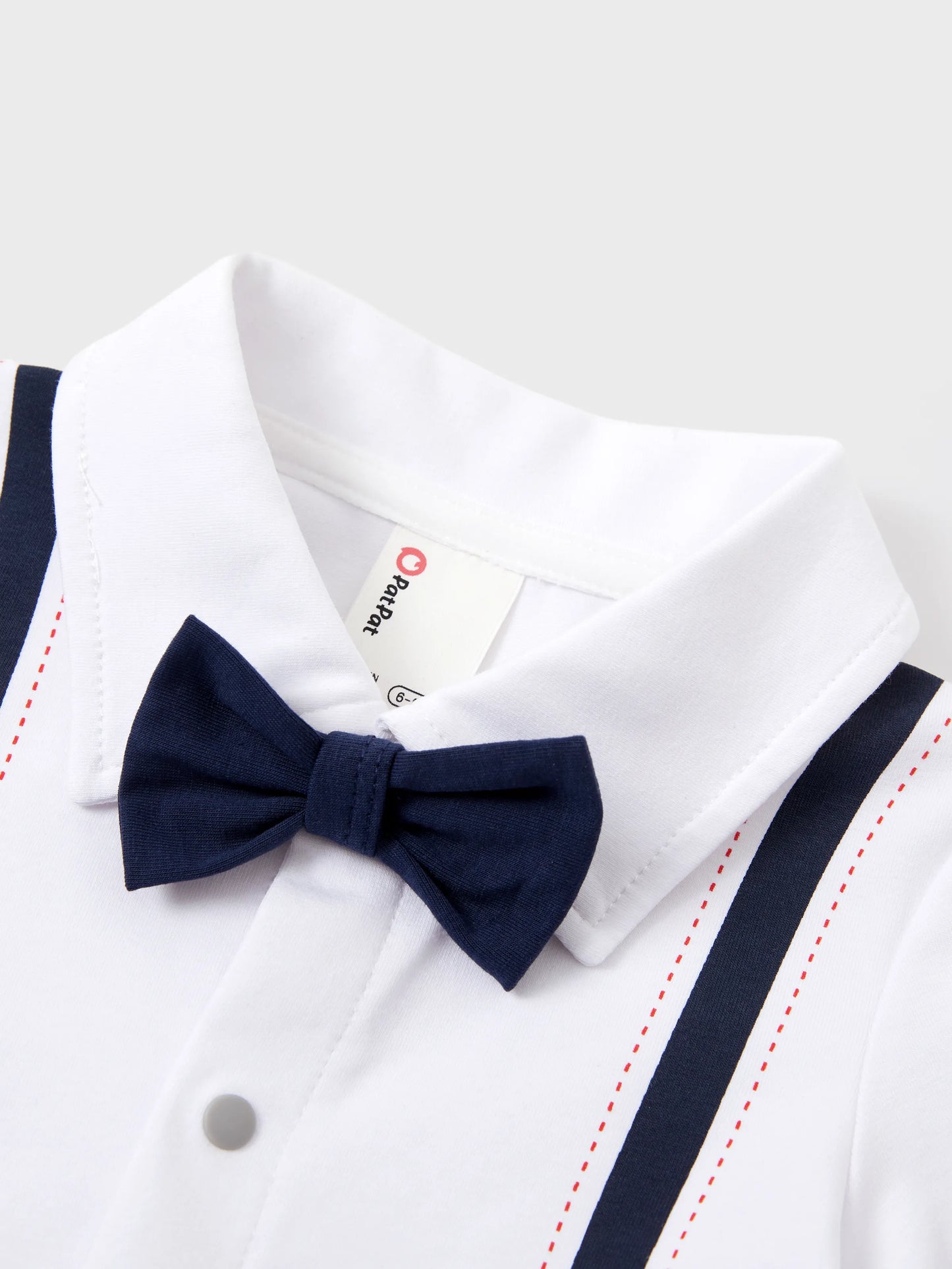 Baby Boy Gentle Style Faux-two Romper