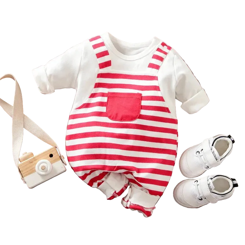 Baby Boy Stripe Formal Jumpsuit