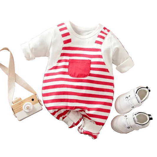 Baby Boy Stripe Formal Jumpsuit
