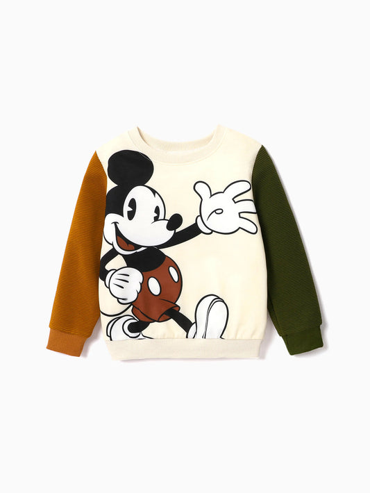 Disney Mickey and Friends Toddler Boy Mickey Mouse Pattern Print Long-sleeve Top