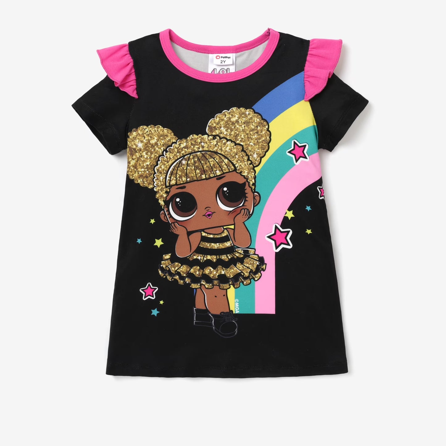 L.O.L. SURPRISE! Toddler Girls Dresses Graphic Ruffled