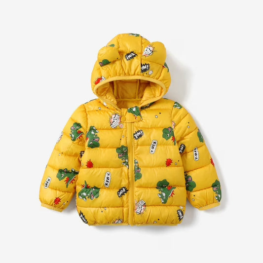 Children's Casual Down Jacket Cotton-padded Jacket Handsome Cotton Coat for Winter