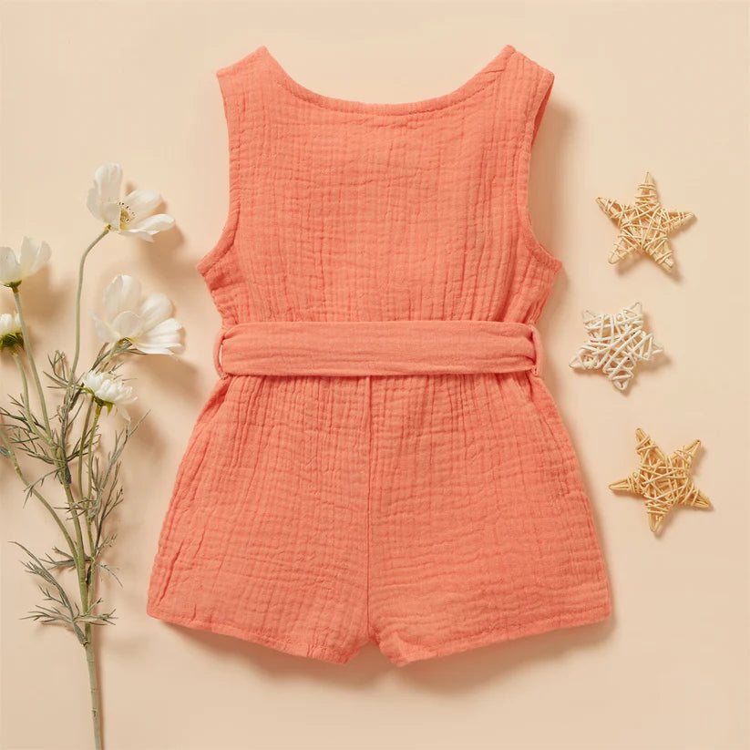 Linen Sleeveless Romper