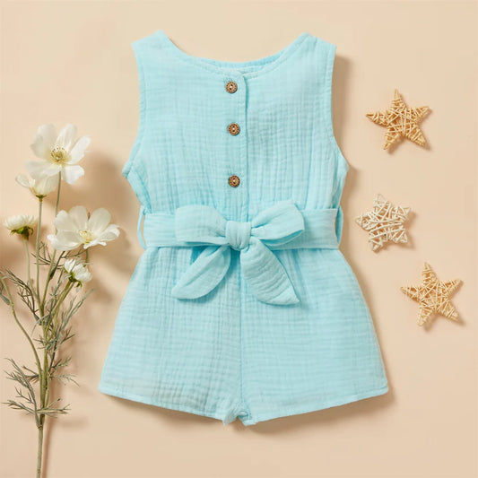 Linen Sleeveless Romper