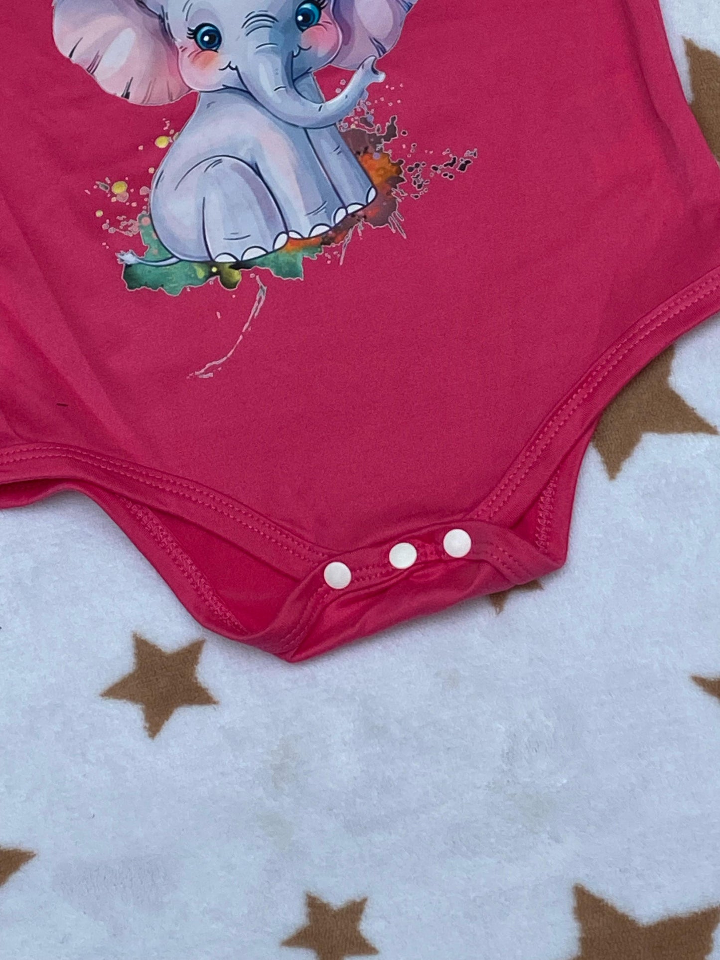 Pink Elephant Romper