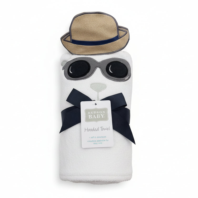 Hudson Baby: Hooded towel "Bear"(042Lh)