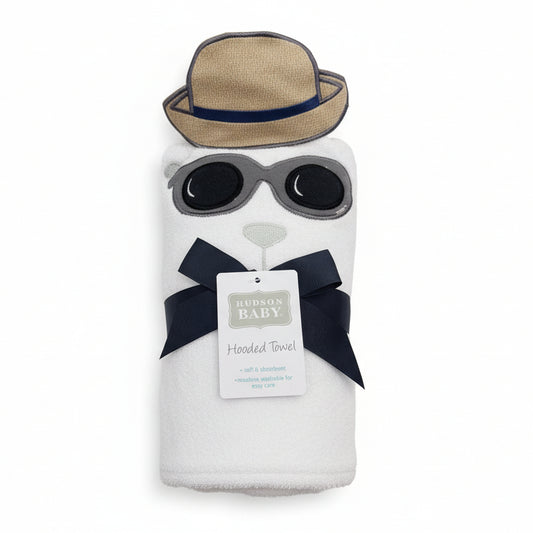 Hudson Baby: Hooded towel "Bear"(042Lh)
