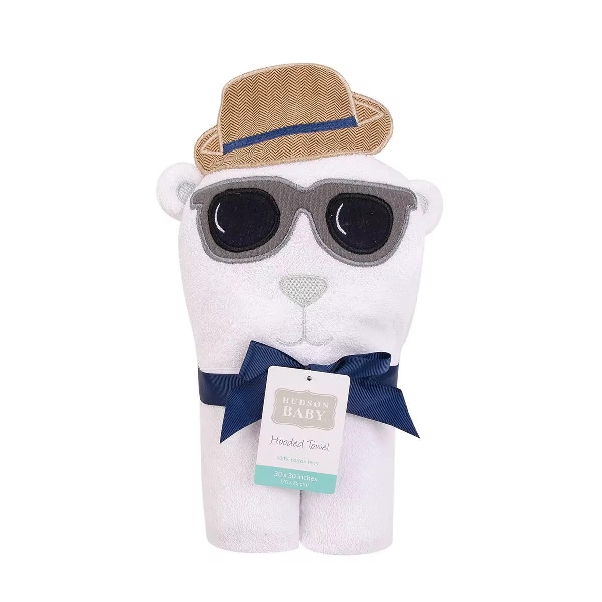 Hudson Baby: Hooded towel "Bear"(042Lh)