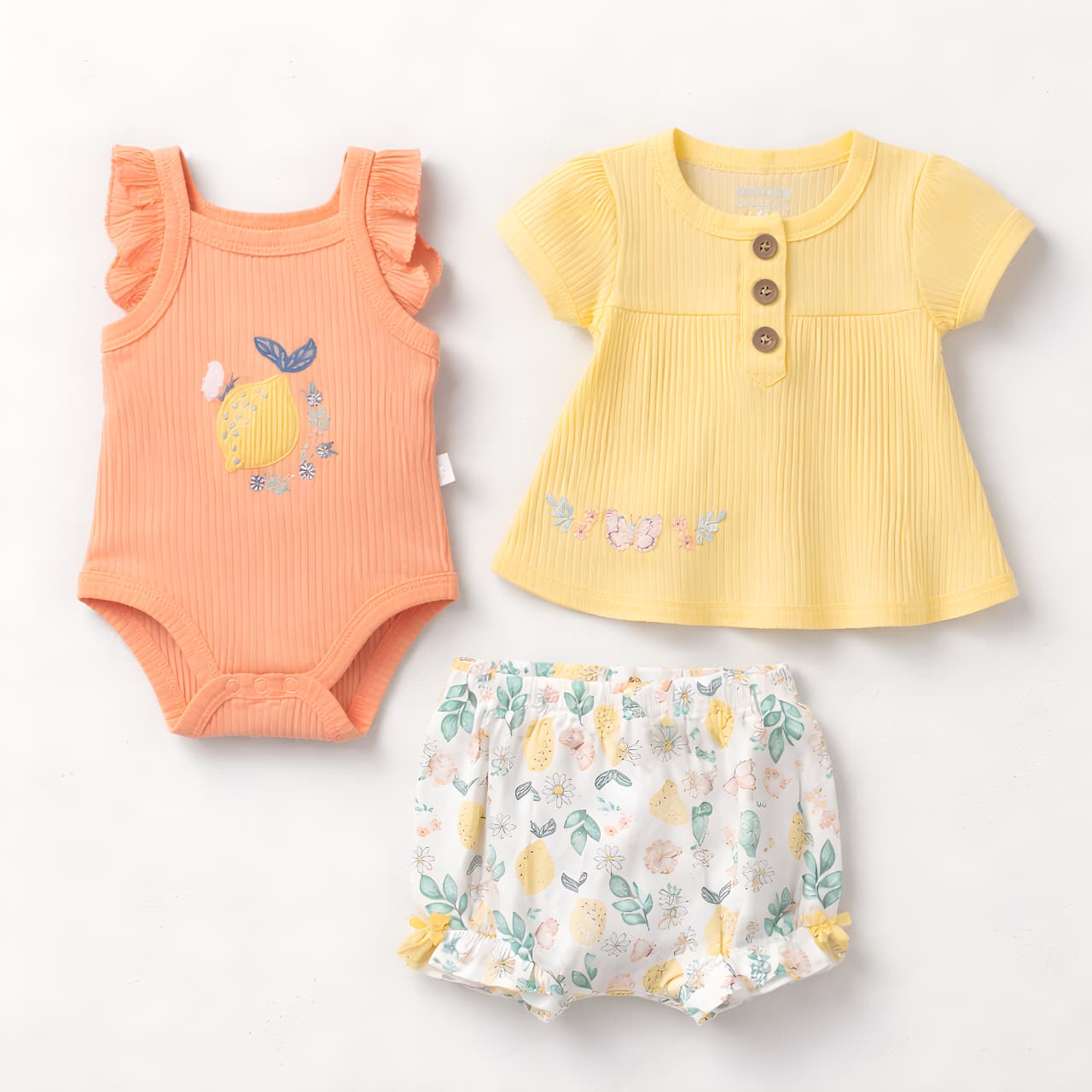 Baby Fruity 3 Pcs Top & Short Set 042LH