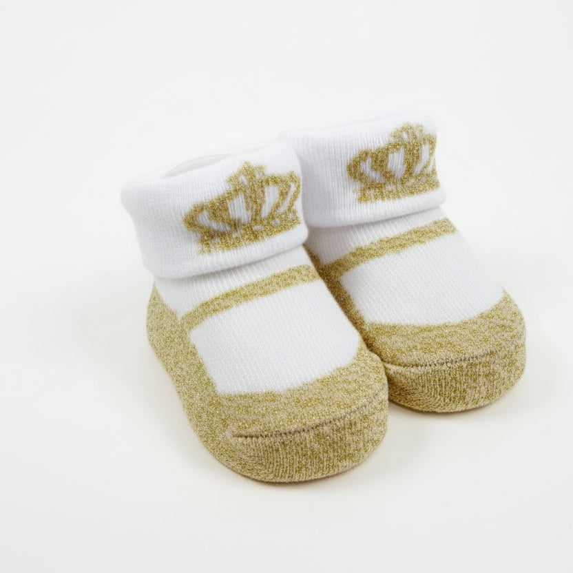 bebe favour 4-piece Caps and Socks "Princess Crown"(042Lh)