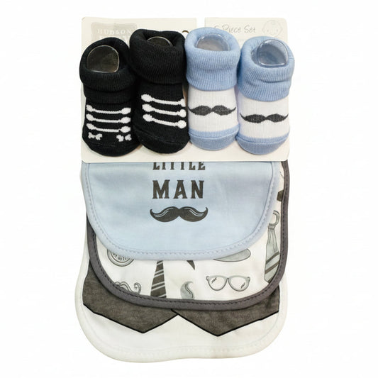 Hudson 5-piece bib set "Little Man "(042Lh)