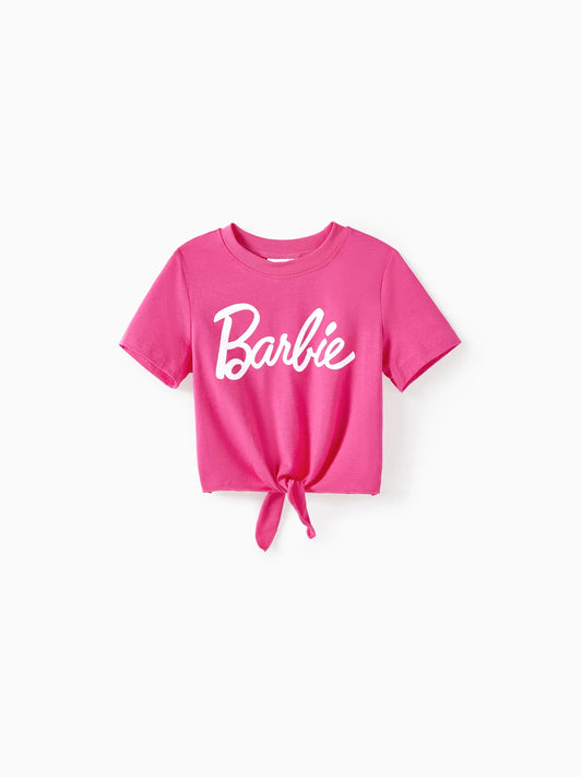 Barbie T-shirt Cotton Sporty Classic Barbie Letter Knot