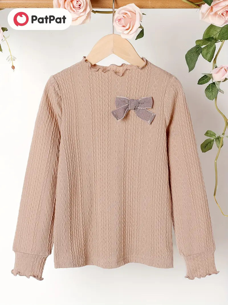 Winter T-Shirt BowKnot
